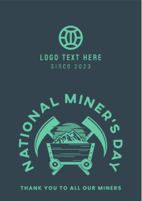 Miners Day Celebration Flyer Design