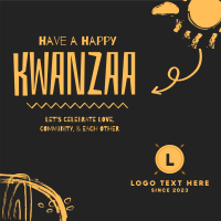 A Happy Kwanzaa Instagram post Image Preview