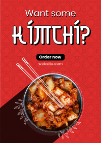 Order Healthy Kimchi Poster Design