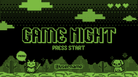 Retro 8-Bit Game Night Animation Preview