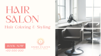 Hair Styling Salon Facebook Event Cover Design