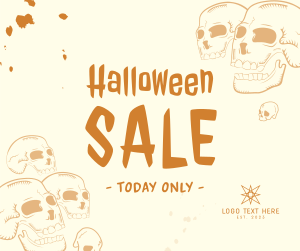 Halloween Skulls Sale Facebook post Image Preview