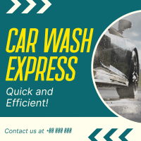 Car Wash Express Instagram Post Design