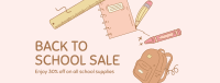 Back to School Sale Facebook cover Image Preview
