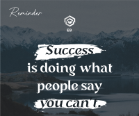 Success Motivational Quote Facebook Post Image Preview