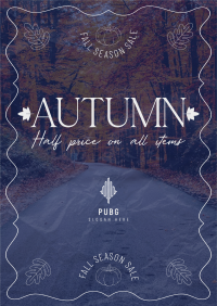 Fall Season Sale Poster Design