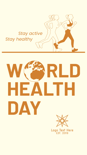 World Health Fitness Instagram story
