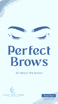 Perfect Beauty Brows Facebook Story Design