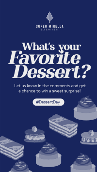 Dessert Day Quirky Facebook Story Image Preview