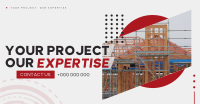 Modern Construction Service Facebook Ad Design