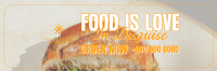 Food Love Quote Twitter Header Preview