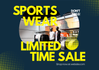 Sportwear Promo Postcard Image Preview