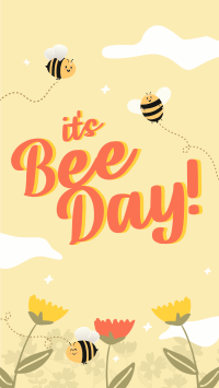 Happy Bee Day Garden Instagram story Image Preview