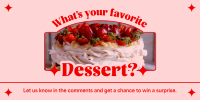 Fancy Dessert Day Twitter Post Image Preview