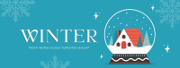 Winter Inside Globe Facebook cover Image Preview