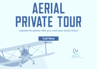 Aerial Private Tour Postcard Design