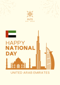 UAE National Day Landmarks Poster Image Preview