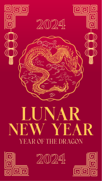 Pendant Lunar New Year Facebook Story Image Preview