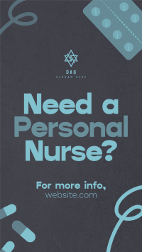 Caring Professional Nurse Facebook Story Design