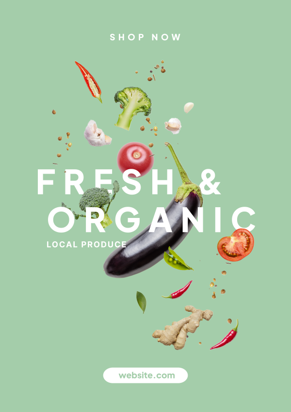 Organic Fresh Poster Design Image Preview