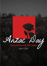 Anzac Remembrance Flyer Design