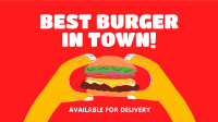 The Best Burger Facebook Event Cover Design