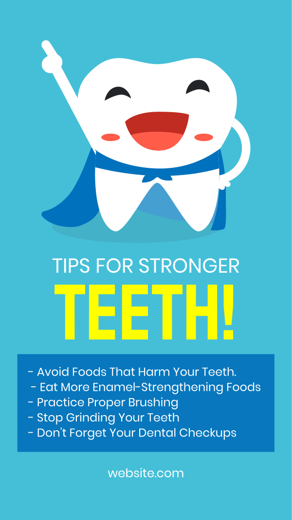 Stronger Teeth Instagram Story Design Image Preview
