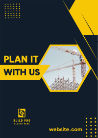 Construction Business Solutions Poster Design