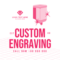 Custom Engraving Linkedin Post Design