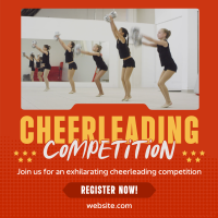 Cheerleading  Competition Details Instagram Post Design