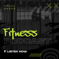 Grunge Fitness Podcast Instagram Post Design