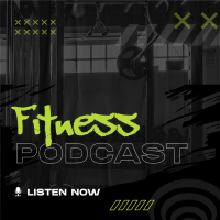 Grunge Fitness Podcast Instagram Post Preview