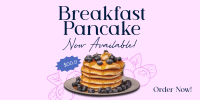 Breakfast Blueberry Pancake Twitter post Image Preview