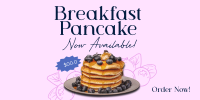 Breakfast Blueberry Pancake Twitter post Image Preview