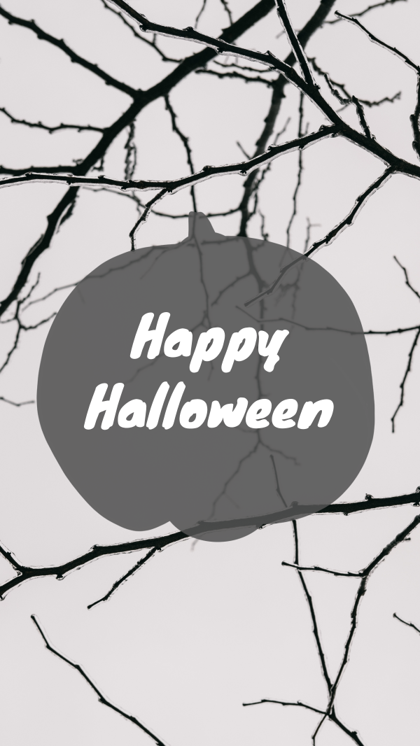 Simple Halloween Greeting Instagram Story Design Image Preview