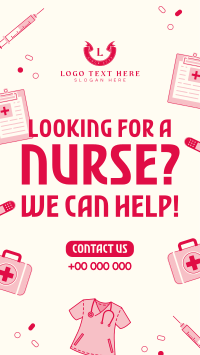 Nurse Job Vacancy Instagram Story Preview