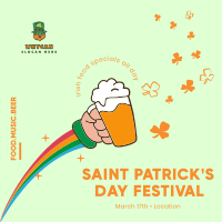 Saint Patrick's Fest Instagram Post Design