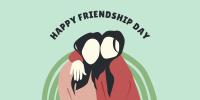 Happy Friendship Day Girl Friends Twitter Post Design