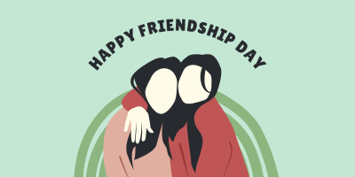 Happy Friendship Day Girl Friends Twitter Post Image Preview