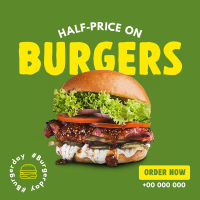 Best Deal Burgers Instagram Post Design