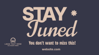 Modern Stay Tuned Animation Preview