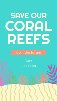 Coral Reef Conference Instagram Story Design