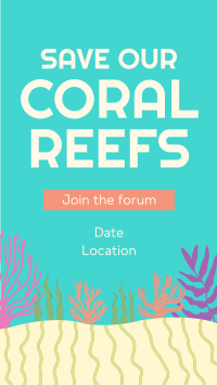 Coral Reef Conference Instagram story Image Preview