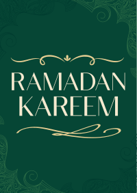 Ornamental Ramadan Greeting Poster Design
