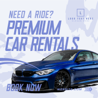 Premium Car Rentals Instagram Post Design