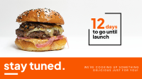 Burger Shack Launch Zoom Background Design
