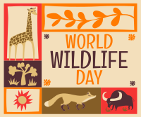 Paper Cutout World Wildlife Day Facebook post Image Preview