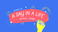 Doodle Day I A Life YouTube Banner Design