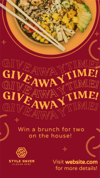 Giveaway Food Bowl Facebook story Image Preview