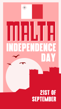 Mid-Century Malta Independence Day TikTok Video Image Preview